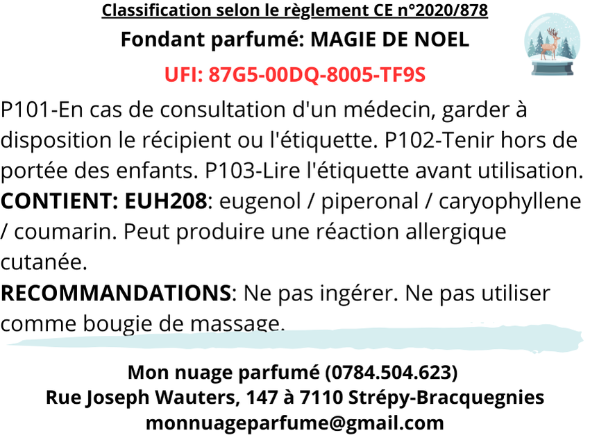 Fondant individuel "Magie de Noël"