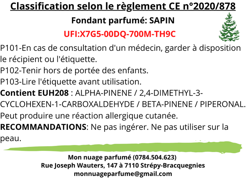 Fondant individuel "SAPIN"